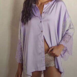 NEW Intimately Free People Satin Night Out Shirt